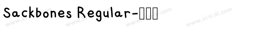 Sackbones Regular字体转换